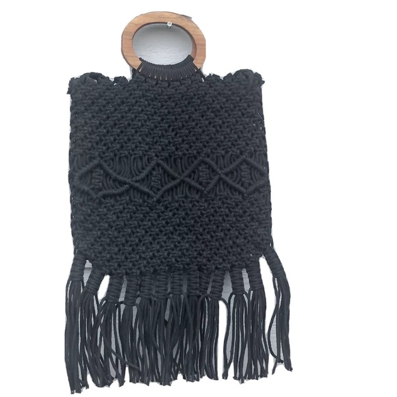 Danielle Nicole Handbags - Danielle Nicole Macrame Woven Purse Bag Crossbody